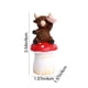 thumbnail image 3 of CREATITOY Easter Rustic Highland Cow Figurine Home Garden Decor, 3 of 6
