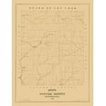 thumbnail image 2 of Unknown 15x18 White Modern Wood Framed Museum Art Print Titled - Potter County Pennsylvania - 1856, 2 of 4