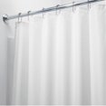 thumbnail image 1 of Cortina de ducha de vinilo magnetizada Wideskall de 182,88 cm x 183,88 cm, color blanco esmerilado, con 3 imanes, 1 of 2