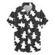 thumbnail image 1 of Camisas de Manga Larga para Hombres, Botón de Impresión Blusa de Cuello, Camisa de Poliéster de Moda Casual, 1 of 5