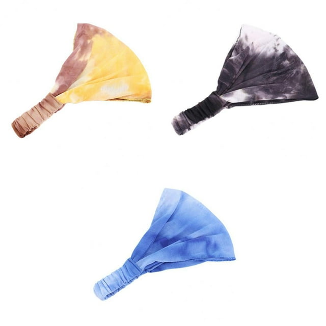 3 Piezas de Diadema con Teñido Anudado, Bandana, Turbante Boho para Mujeres Y Niñas, Moda jinwen Banda elástica para mujer con lazo