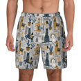 thumbnail image 2 of Goofa Llama and Cactus1 Printed Men's Swim Trunks Board Shorts Quick Dry Mens Swimming Trunks with Compression Liner,Breathable Fit Hawaii Beach Shorts-X-Large, 2 of 9