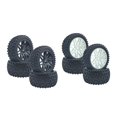 thumbnail image 1 of kusrkot 8Pcs Front Rear Tyre Set 12mm Hex for Wltoys 1:14 RC Truck Replacement Parts, 1 of 9