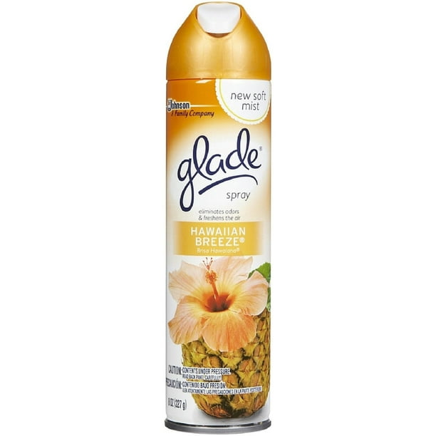GLADE Aerosol Air Freshener, Hawaiian Breeze 8 oz (Pack of 2) Walmart