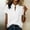 *White, variant on ClodeEU Women's V Neck Rolled Short Sleeve Tunic Top, Casual Solid Color Loose Fit Blouse Beige,Women's Plus L