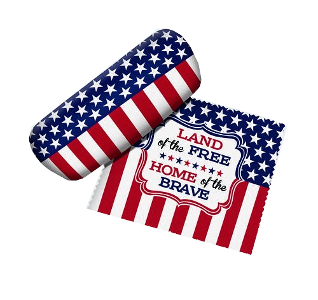 Spoontiques "Land of the Free Home of the Brave" American Flag Eyeglass