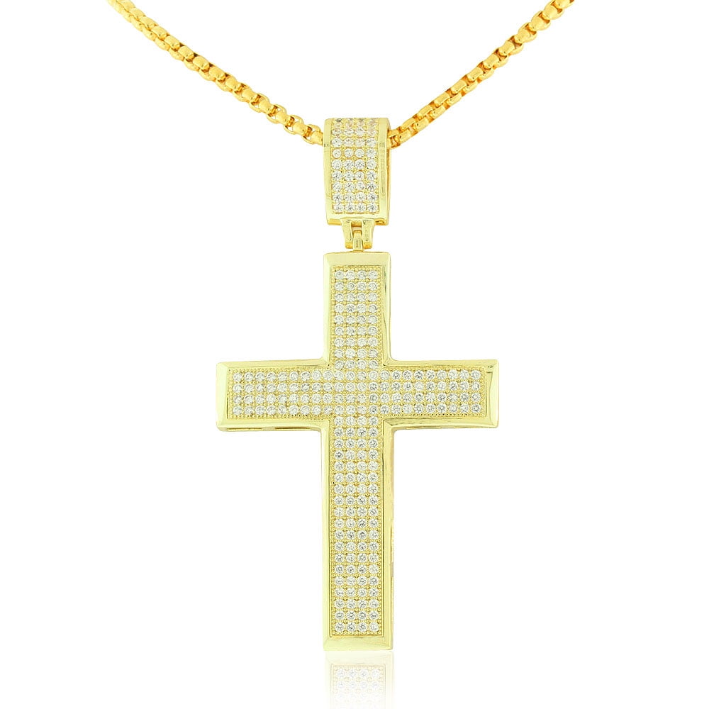 My Daily Styles Stainless Steel Yellow GoldTone HipHop Large Men's