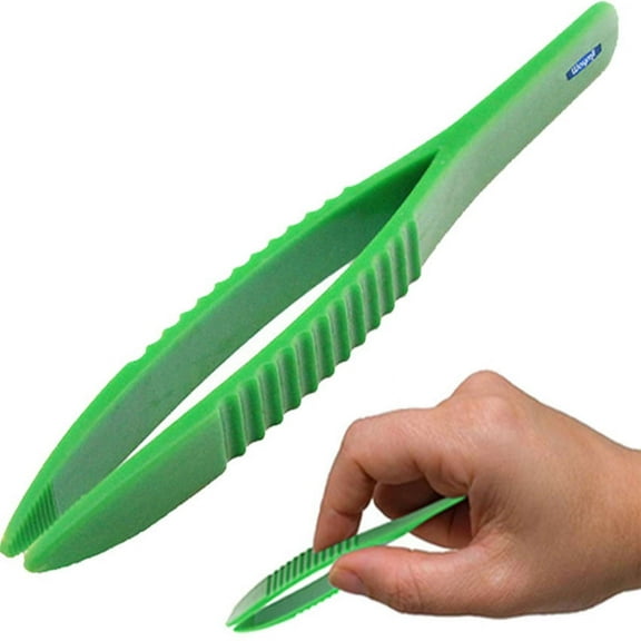 5" Plastic Non-Conductive Tweezers Jewelry Tool Coin Stamp Handling Batteries