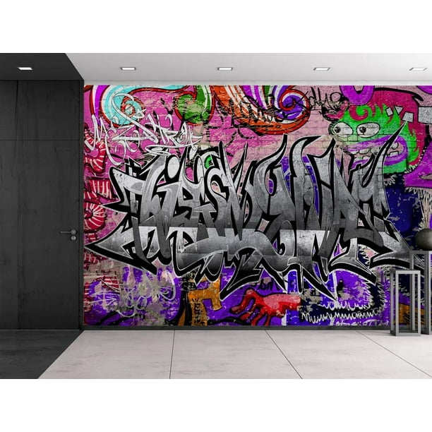 wall26 Colorful Graffiti - Large Wall Mural, Removable Peel and Stick