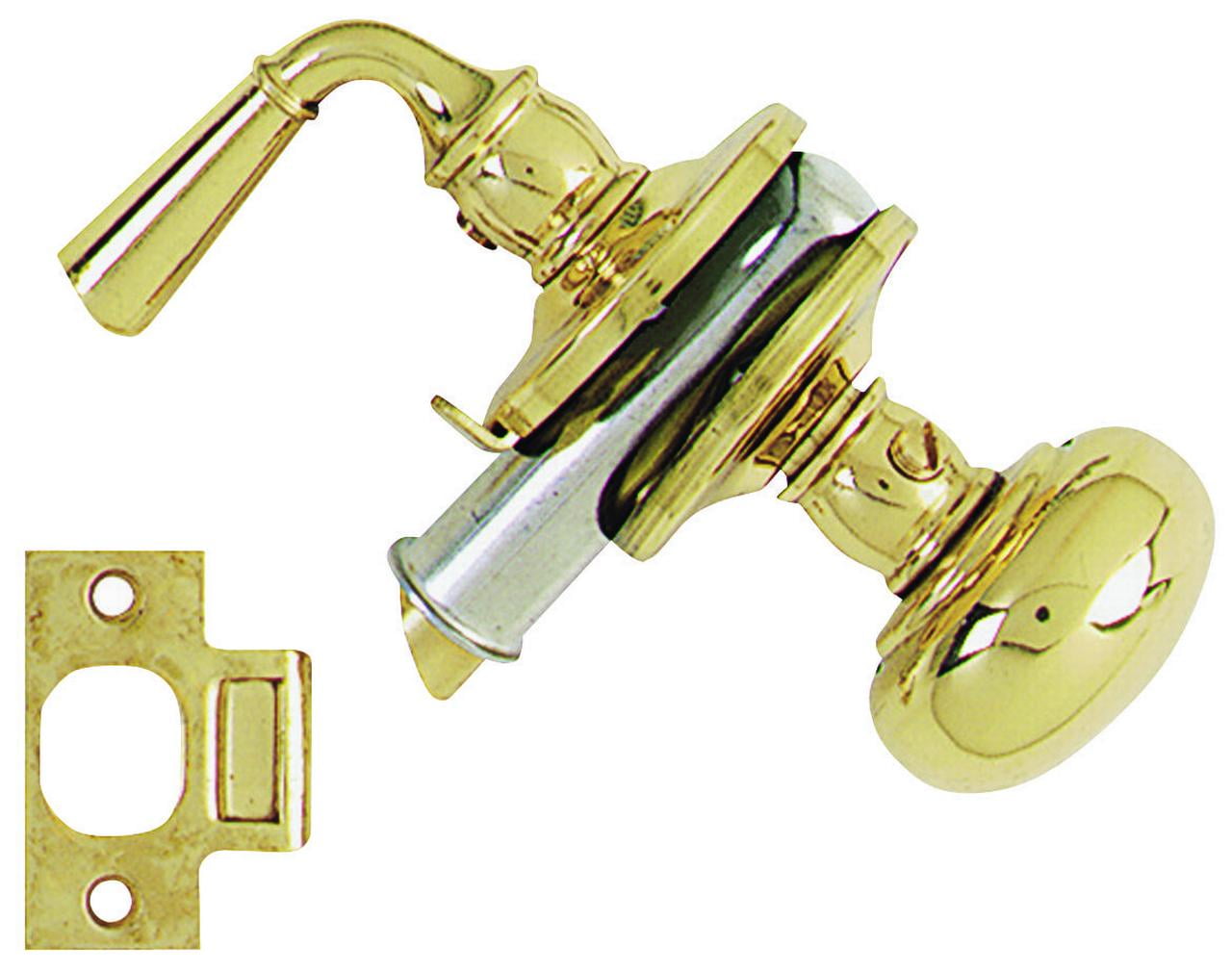 Stanley 110584 Door Knob Lock, Solid Brass/Steel