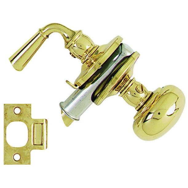 Stanley 110584 Door Knob Lock, Solid Brass/Steel