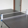 thumbnail image 5 of LNKOO Retractable Ping Pong Net Tennis Post Set Replacement, Adjustable Any Table Anywhere, Portable Holder Cover Case Bag,Retractable Ping Pong Net,Table Tennis Nets,AdjustableNet(Gray Blue), 5 of 7