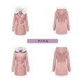 thumbnail image 6 of Winter Coats for Women Detachable Hooded Long Sleeve Coat Winter Warm Trench Outerwear Thermal Lined Jacket Fashionable Elegant Casual Winter Jackets for Women, 6 of 7