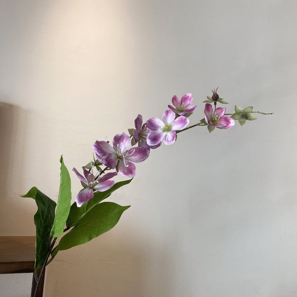 Nvzi 3 piezas de flores artificiales de tacto real, flores falsas para decoración del hogar, oficina, boda, arreglo de ramo de flores artificiales para decoración (fucsia, 31,9 pulgadas de largo)