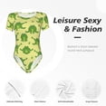 thumbnail image 7 of Cauagu Funny Frogs Women's Crew Neck Round Short Sleeve T Shirts Tops Bodysuit Daily Jumpsuit-Medium, 7 of 7