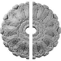 31"OD x 4"ID x 1 1/2"P Durham Ceiling Medallion, Two Piece (Fits Canopies up to 4 1/4")