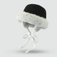 thumbnail image 2 of hotojiny Women's Fleece Lined Hats Winter Warm Plush Ear Protection Hat Cozy Windproof Outdoor Snow Hats, 2 of 3
