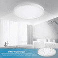 thumbnail image 5 of NUODIFAN 10.43" White, 24W, Bathroom, Ceiling Flush Mount Light with ‎Polycarbonate Shade, 5 of 7
