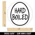 thumbnail image 2 of Hard Boiled Text in Egg Self-Inking Rubber Stamp Ink Stamper - Sky Blue Ink - Medium 1 Inch, 2 of 7