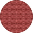 thumbnail image 1 of Ahgly Company Machine Washable Indoor Round Transitional Red Area Rugs, 6' Round, 1 of 7