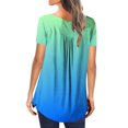 thumbnail image 7 of Samickarr Plus Size Summer Tops For Women Tops Dressy Casual Tunic Tops To Wear With Leggings Womens Casual Tops V- Neck Hide Belly Short Sleeve T-Shirts Cute Flowy Tunic Blouses, 7 of 7
