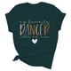 thumbnail image 4 of Camiseta «My Favorite Dancer Call Me Mom» (Mi bailarina favorita, llámame mamá): cuello redondo, estampado a doble cara, versátil para ocasiones informales y fiestas, lavable a máquina, corte favor, 4 of 4
