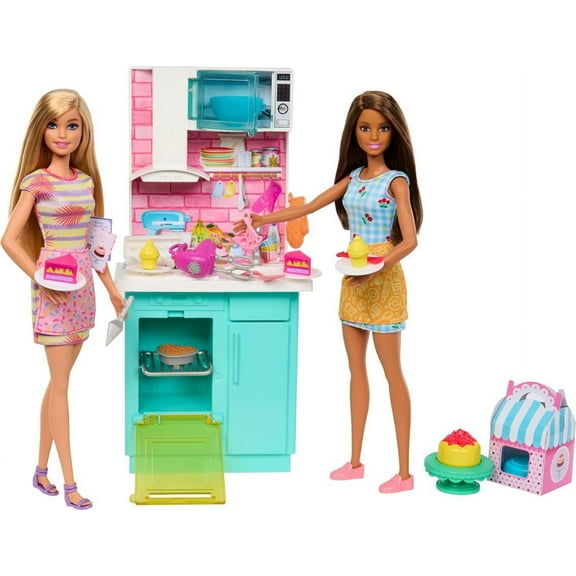 Barbie Kids Doll Playsets with The Bowl and Mixer, Polyester Multycolor