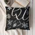 thumbnail image 3 of YINGXI Fall Throw Pillow Covers Farmhouse Cushion Decor Case Black Fall Stripes Seasonal Blessings Thanksgiving Decorations 22x22in, 3 of 5