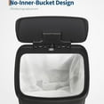 thumbnail image 3 of Garvee 13.21 Gallon Step-on Trash Can for Kitchen, with Liner Rim & Soft Close Plastic Lid, Black, 3 of 9
