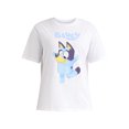 thumbnail image 5 of Bluey Women’s Jump Pose Graphic Tee with Short Sleeves, Sizes XXS-XXL, 5 of 5
