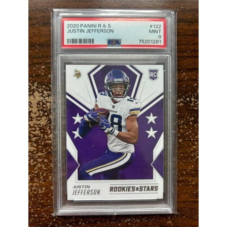 Justin Jefferson RC #122 - 2020 Panini Rookies & Stars - PSA 9 MINT