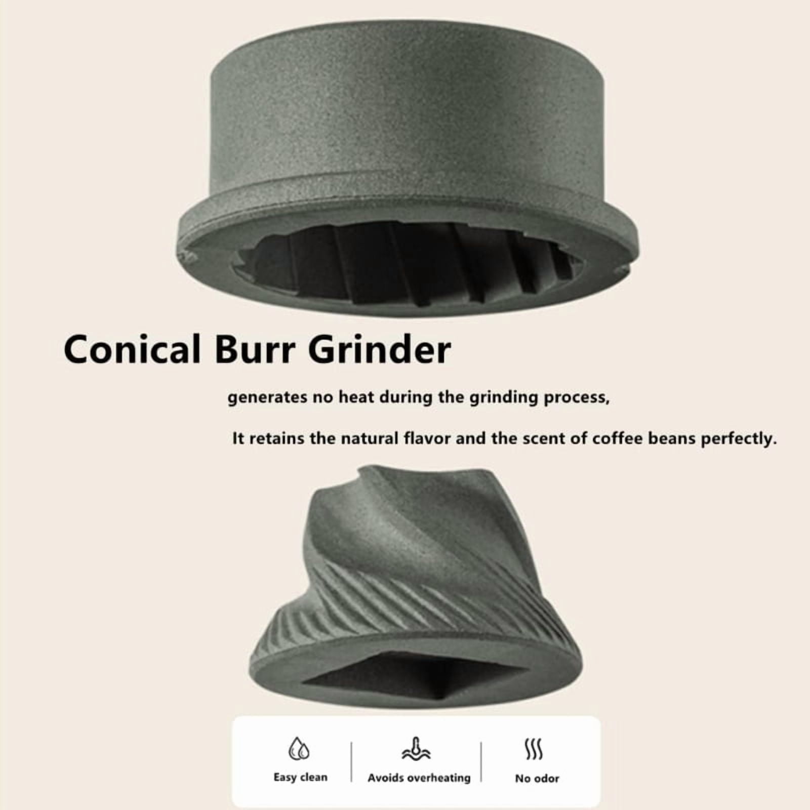 Electric Coffee Grinder Automatic Coffee Mill with Burrs Adjustable Grind Settings Portable Rechargeable Coffee Grinders