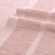 thumbnail image 2 of Toallas de baño suaves de algodón tejido en 2 paquetes, altamente absorbentes y ligeras para el baño, color rosa 28' x 56', 2 of 7