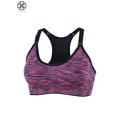 thumbnail image 3 of Luxtrada Women's Adjustable Back Padded Sports Bra Seamless Mesh Racerback Middle Impact, 3 of 9