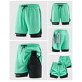 thumbnail image 6 of Bibifish Women's 2-In-1 Shorts Double Layer Unisex Couple Running Outdoor Shorts Workout Shorts, 6 of 6