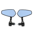 thumbnail image 1 of FlyFlise Pair of Motorcycle End Bar Rearview Mirror Universal 7/8" Handle Bar 360°Swivel, 1 of 8