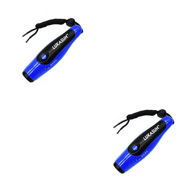 Wosthever Silbato electrónico de alto decibelio Baloncesto portátil Fútbol Árbitro Entrenador Paloma Entrenamiento Silbato Supervivencia 13.6x3.8x3.2 cm 2piezas