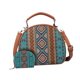 thumbnail image 3 of Bolso de patrón bohemio para de las mujeres bolso de hombro portátil para la playa Verde, 3 of 8