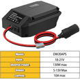 thumbnail image 4 of for Dewalt 20V to 12V Step Down Power Wheels Battery Adapter, 5V-13V Buck Converter Regulator, DIY Charger Converter Power Station with Cigarette Lighter Connector for Car, 4 of 10