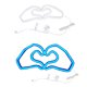 thumbnail image 4 of Lámparas De Plástico Luz de neón LED azul en forma de corazón para decoración de San Valentín (1 unidad) JASKFLY, 4 of 8