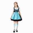thumbnail image 2 of Sgkm Toddler Girl Dress Oktoberfest Costume Girls Dirndl Dress with Apron Children Dirndl Midi Dresses Baby Teen Clothes, 2 of 3