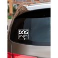thumbnail image 1 of 1pc White Dog Mom Car Sticker, 1 of 4