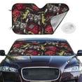 thumbnail image 2 of Fotbe Vintage Gaming Car Windshield Sunshade | Sun Visor Protector Front Window Shade, Keeps Out UV Rays, Keeps Your Vehicle Cool-Medium, 2 of 7