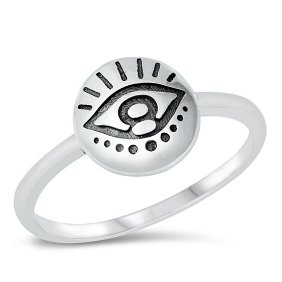 Protection Eye Safety Wholesale Ring .925 Sterling Silver Band Jewelry Female Male Unisex Size 9