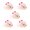 F, variant on Pebbuoy 5Pcs Halloween Mini Ghost Figurine Glow-in-the-dark Resin Tiny Ghost Ornament Miniature Statue Toy Microlandscape Desktop Decoration Festival Gift