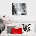 thumbnail image 5 of COMIO Black Abstract Wall Art Decor Grunge Room Decor Art Grey Wall Decoration Painting Black And White Artwork for Bedroom Home Office Dining Room Decoration, 5 of 6