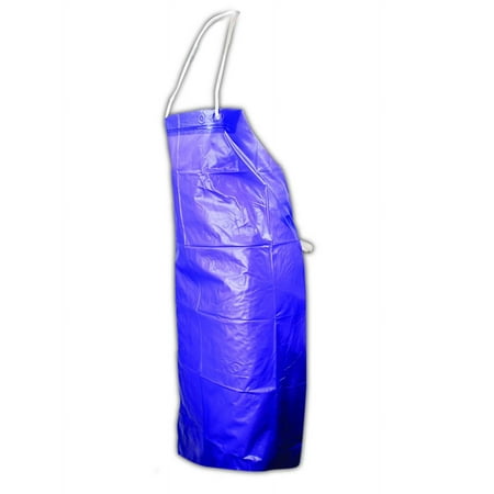 Ansell CPP 56-001 Regular-Duty Classic Blue Vinyl Apron, Each