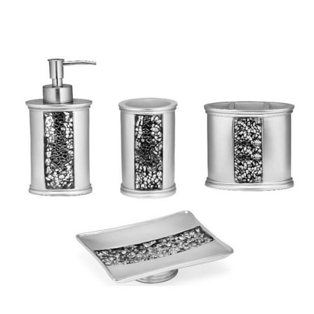 Willow Arlo Interiors Sinatra 4 Piece Bathroom Accessory Set