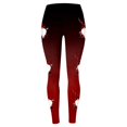 thumbnail image 3 of MKLEKYY Leggings deportivos para mujer, leggings de entrenamiento, pantalones con estampado navideño de bloques de color, leggings elásticos suaves 187, 3 of 4