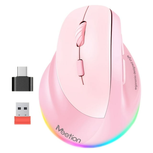 BTM010 left-handed wireless mouse, vertical ergonomic mouse, dual-mode office mouse, compatible with Win, IOS, Mac and other desktop computers/notebooks